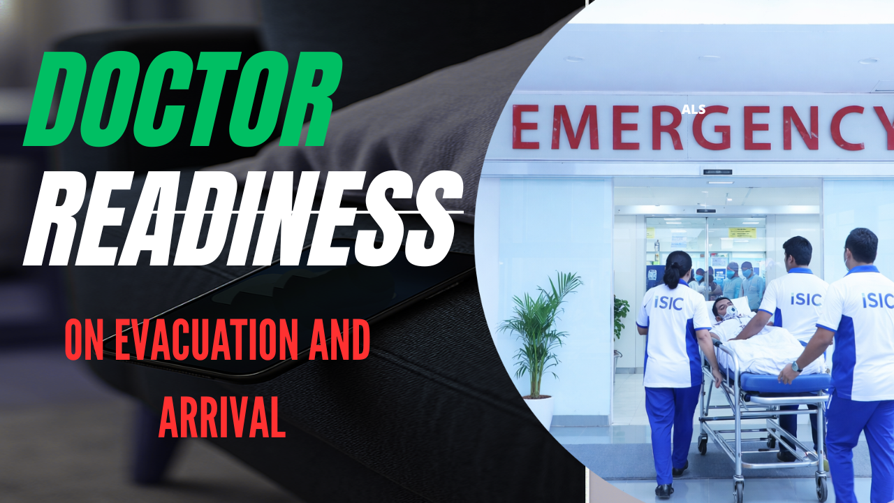 Ambulance arriving at ISIC hospital
